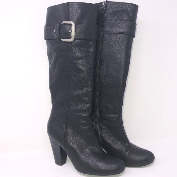 Fossil Shoes - FOSSIL Rebecca high boot size 7 black leather